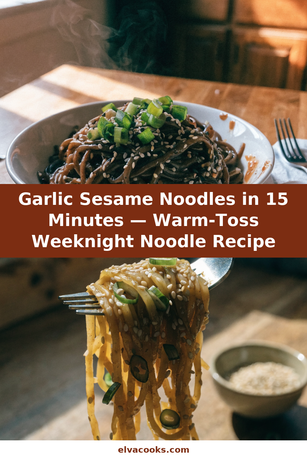 15-Minute Garlic Sesame Noodles